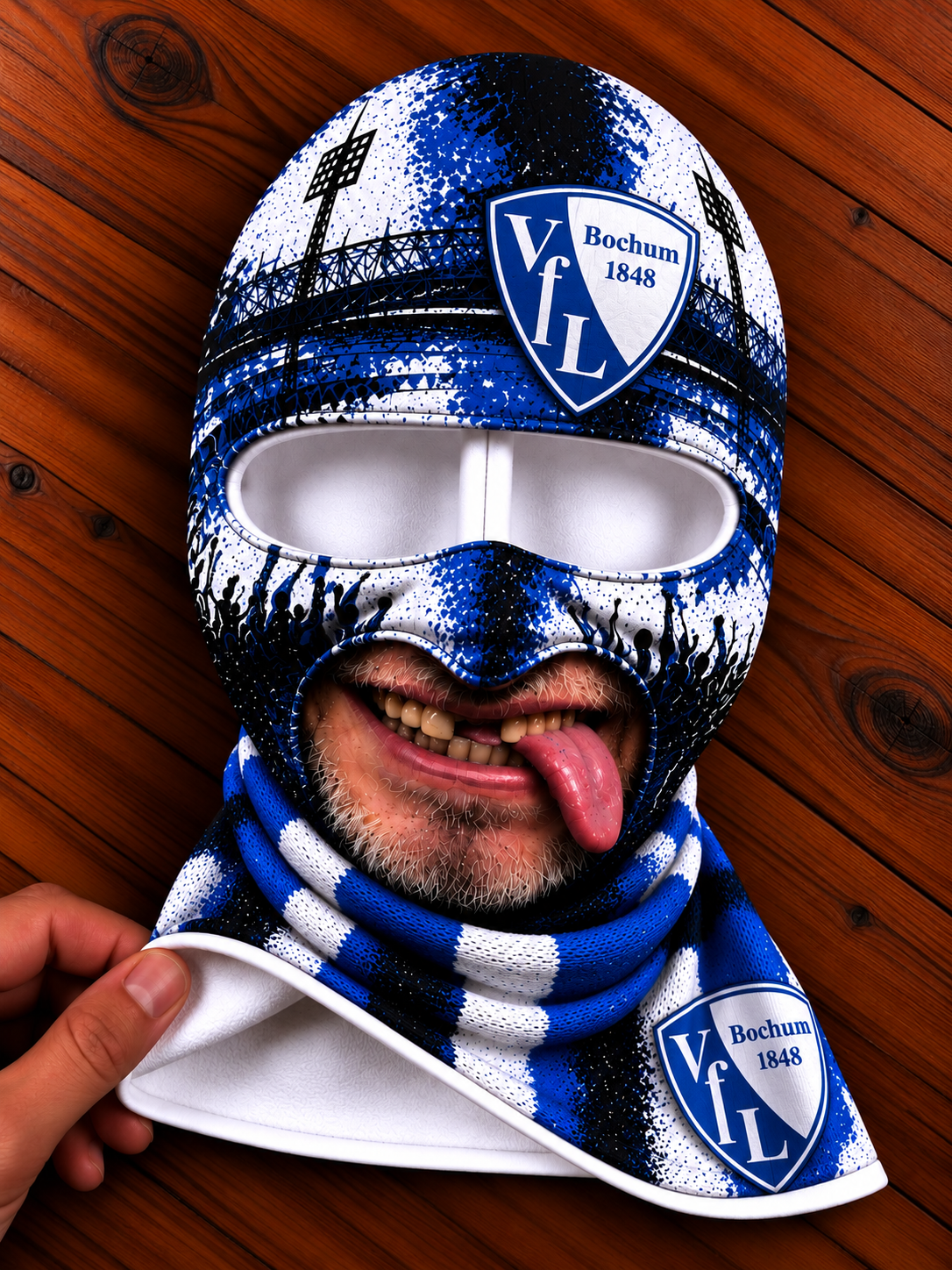 VfL Bochum Lustige Fan Balaclava – Fußball Sturmhaube