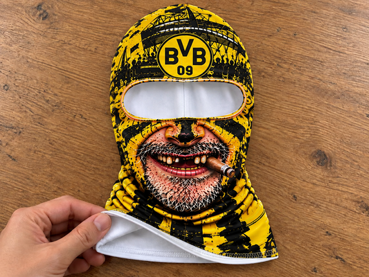 Borussia Dortmund Lustige Fan Balaclava – Fußball Sturmhaube