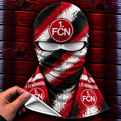 1. FC Nürnberg Horror Balaclava – Gruselige Fußball Fan Sturmhaube | Halloween Maske