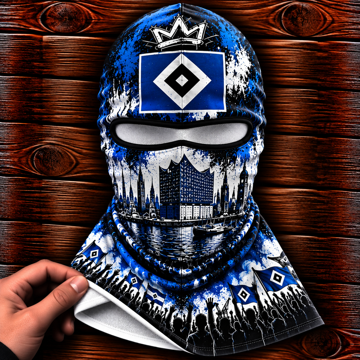 Hamburger SV Ultras Graffiti Balaclava – Fußball Fan Sturmhaube | Premium Streetwear Edition