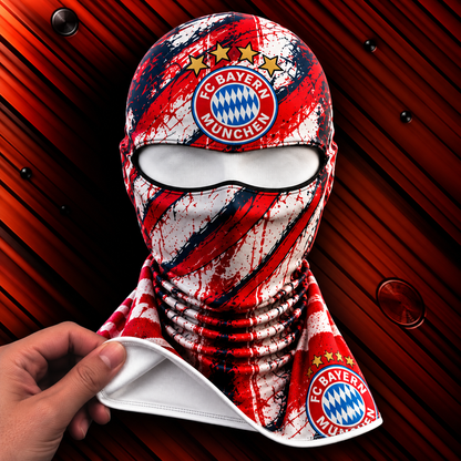 FC Bayern München Horror Balaclava – Gruselige Fußball Fan Sturmhaube | Halloween Maske