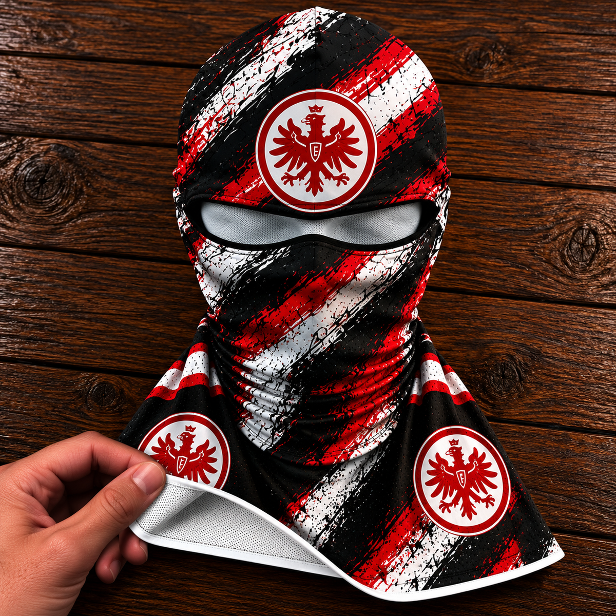 Eintracht Frankfurt Horror Balaclava – Gruselige Fußball Fan Sturmhaube | Halloween Maske