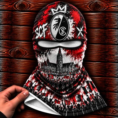 SC Freiburg Ultras Graffiti Balaclava – Fußball Fan Sturmhaube | Premium Streetwear Edition