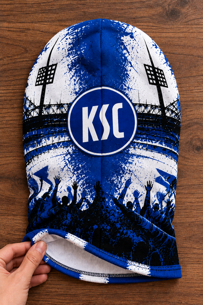Karlsruher SC Lustige Fan Balaclava – Fußball Sturmhaube