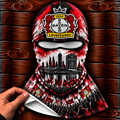 Bayer 04 Leverkusen Ultras Graffiti Balaclava – Fußball Fan Sturmhaube | Premium Streetwear Edition