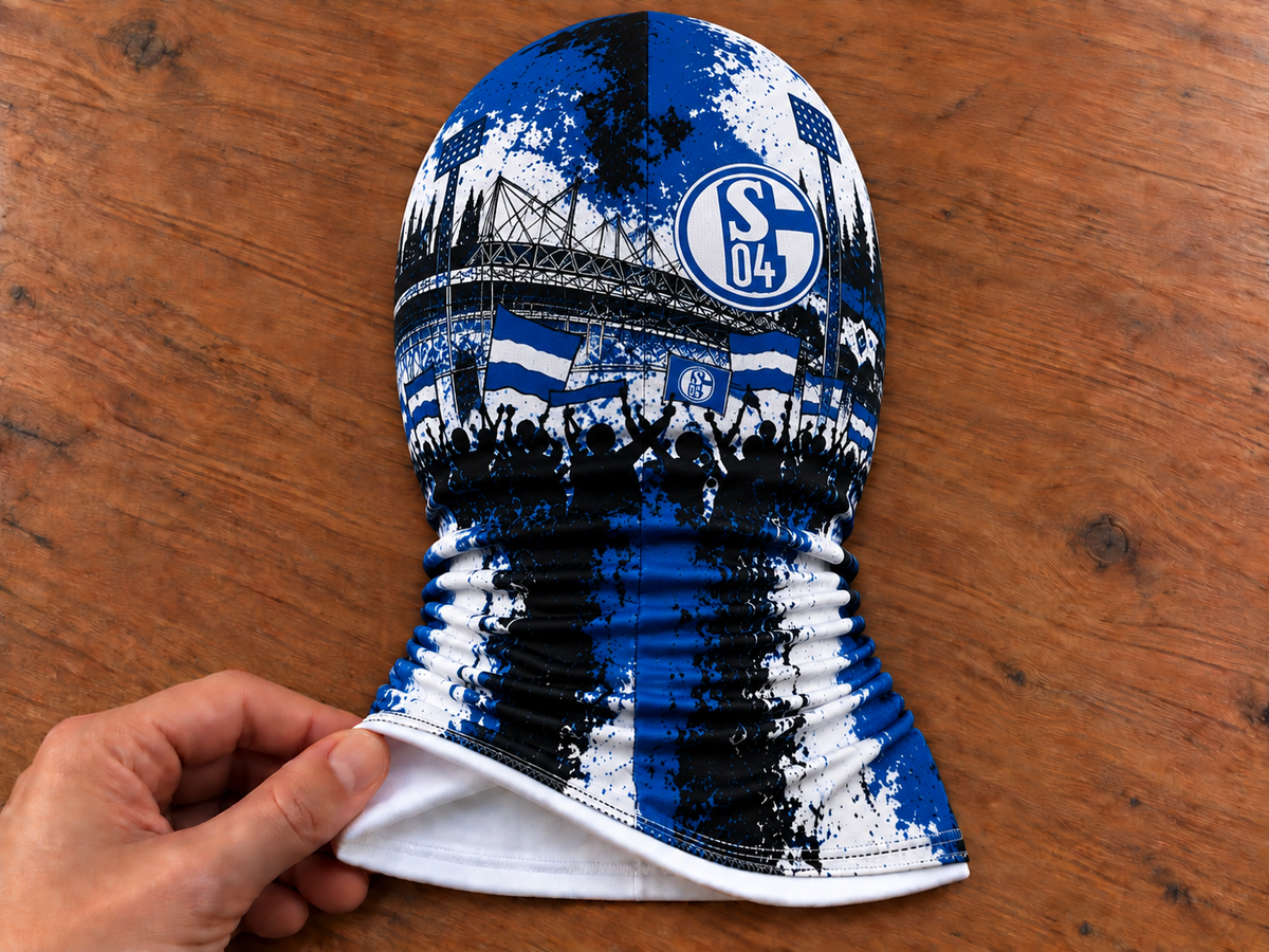 FC Schalke 04 Lustige Fan Balaclava – Fußball Sturmhaube