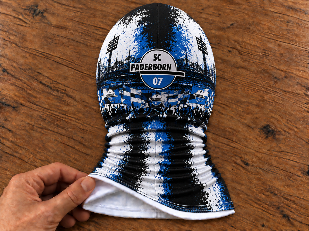 SC Paderborn 07 Lustige Fan Balaclava – Fußball Sturmhaube