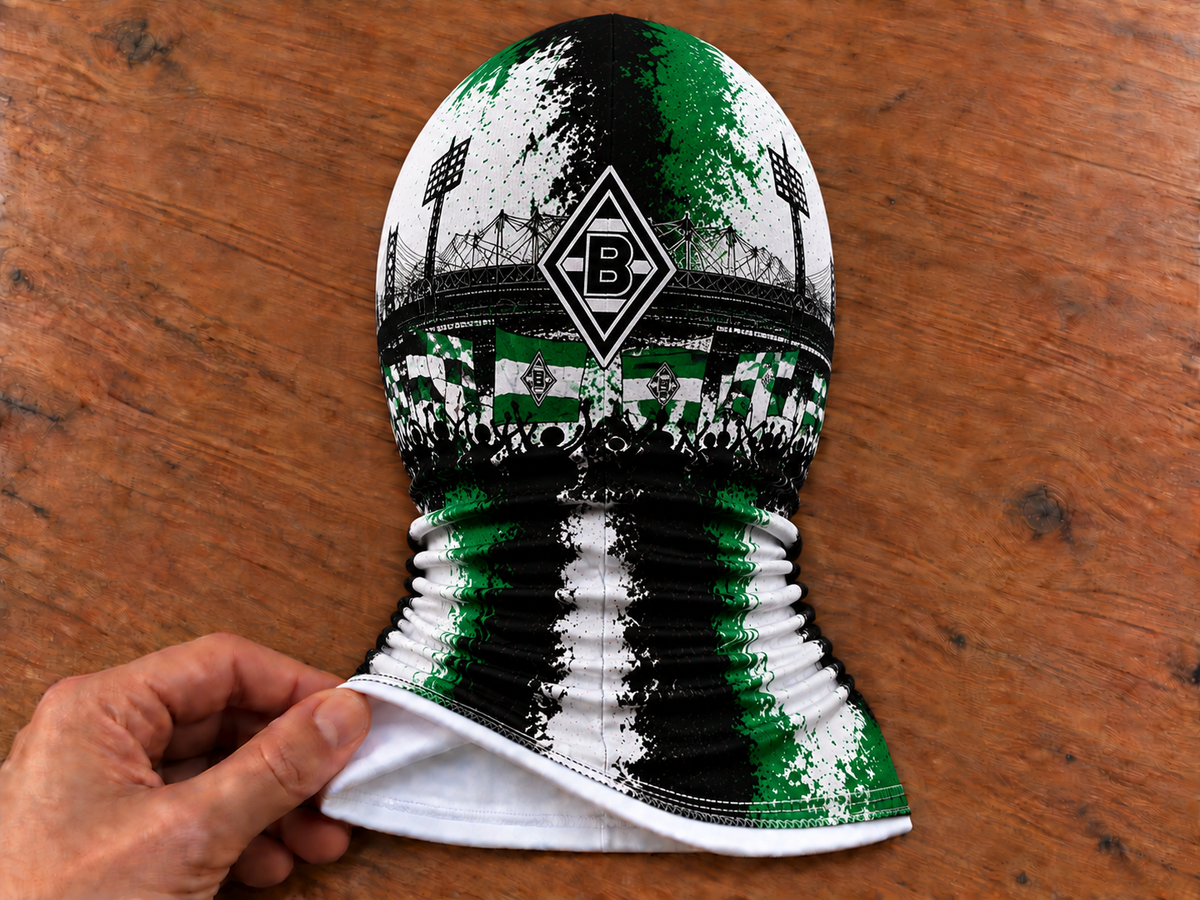 Borussia Mönchengladbach Lustige Fan Balaclava – Fußball Sturmhaube