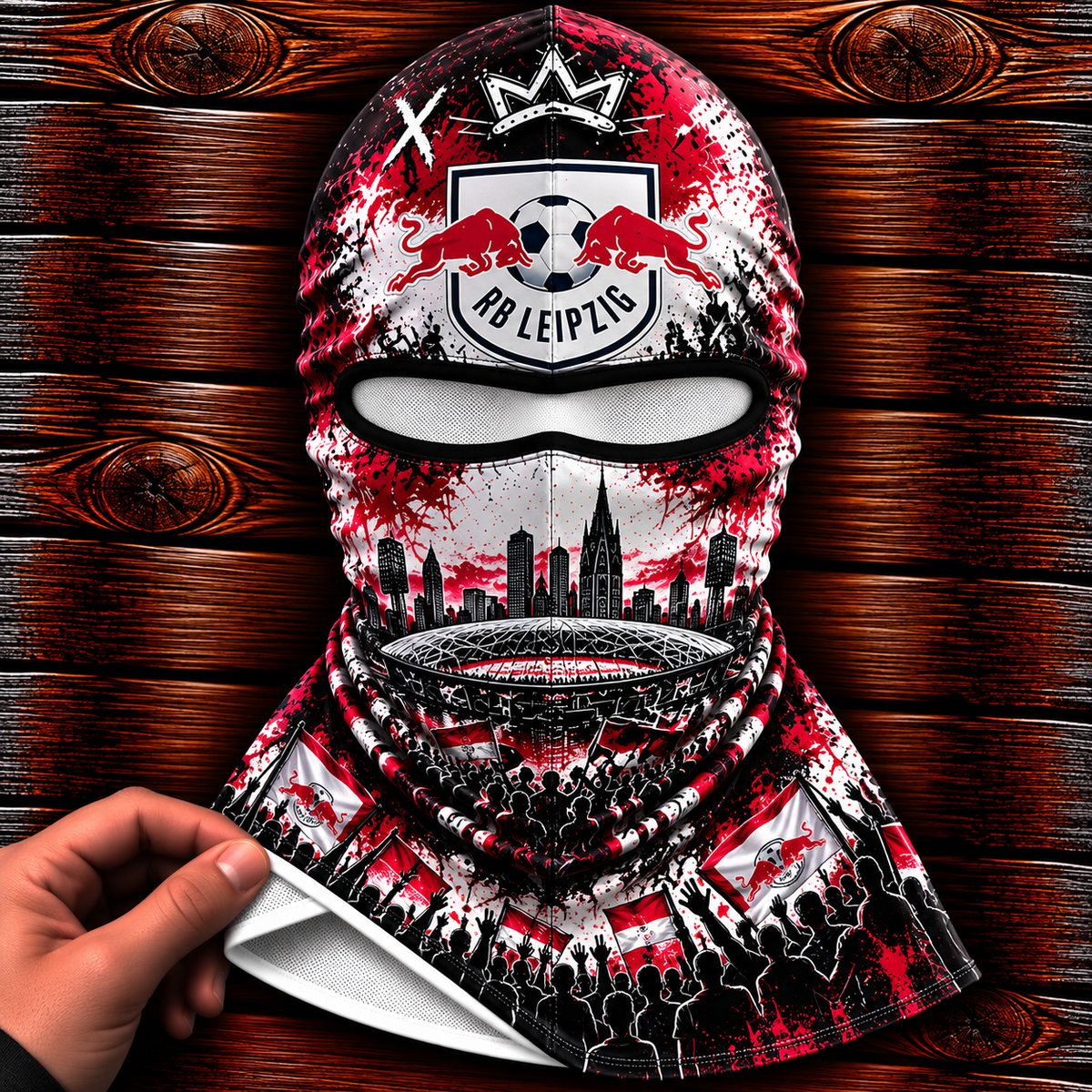 RB Leipzig Ultras Graffiti Balaclava – Fußball Fan Sturmhaube | Premium Streetwear Edition