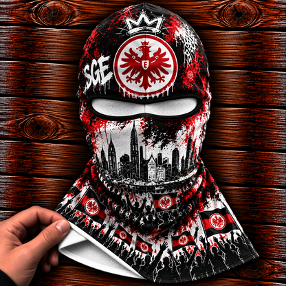 Eintracht Frankfurt Ultras Graffiti Balaclava – Fußball Fan Sturmhaube | Premium Streetwear Edition