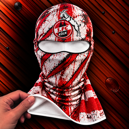 1. FC Köln Horror Balaclava – Gruselige Fußball Fan Sturmhaube | Halloween Maske