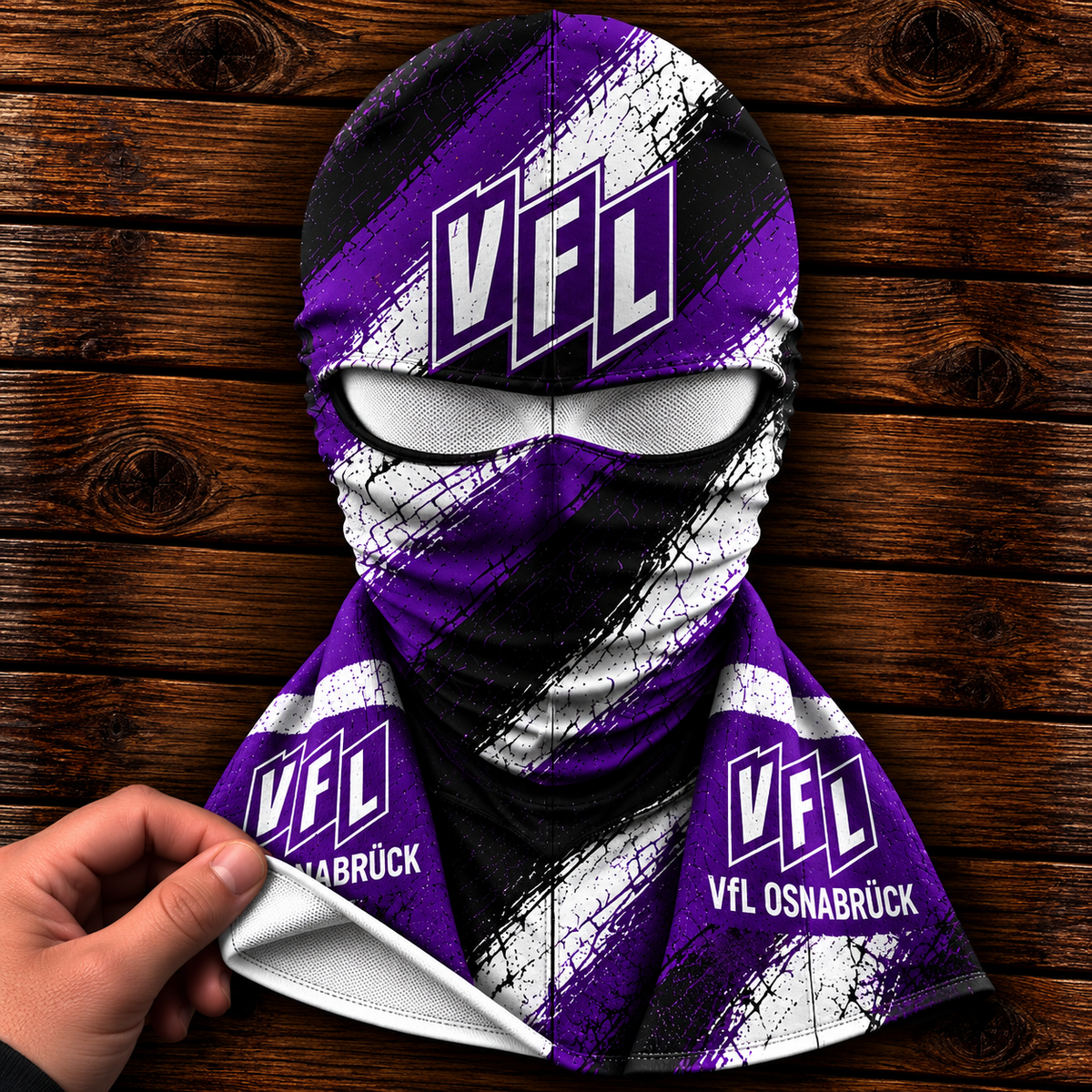 VfL Osnabrück Horror Balaclava – Gruselige Fußball Fan Sturmhaube | Halloween Maske