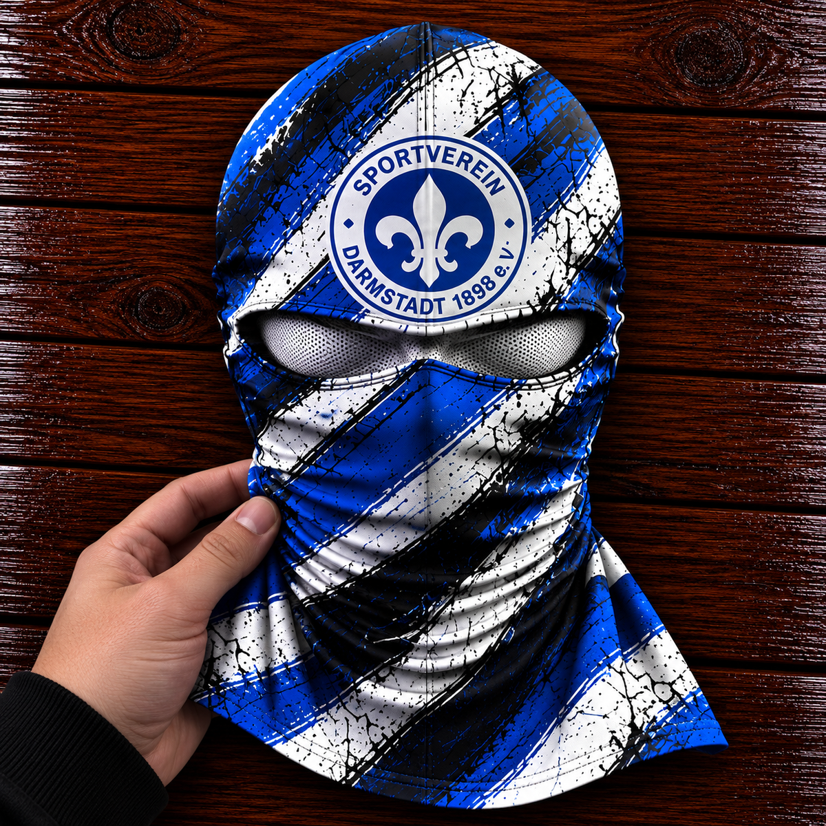 SV Darmstadt 98 Horror Balaclava – Gruselige Fußball Fan Sturmhaube | Halloween Maske