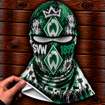 SV Werder Bremen Ultras Graffiti Balaclava – Fußball Fan Sturmhaube | Premium Streetwear Edition