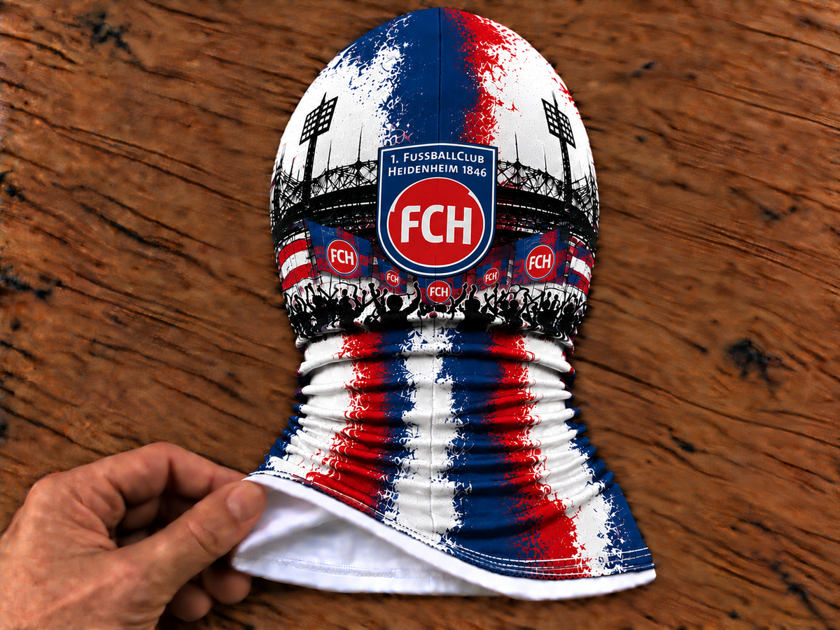 1. FC Heidenheim Lustige Fan Balaclava – Fußball Sturmhaube