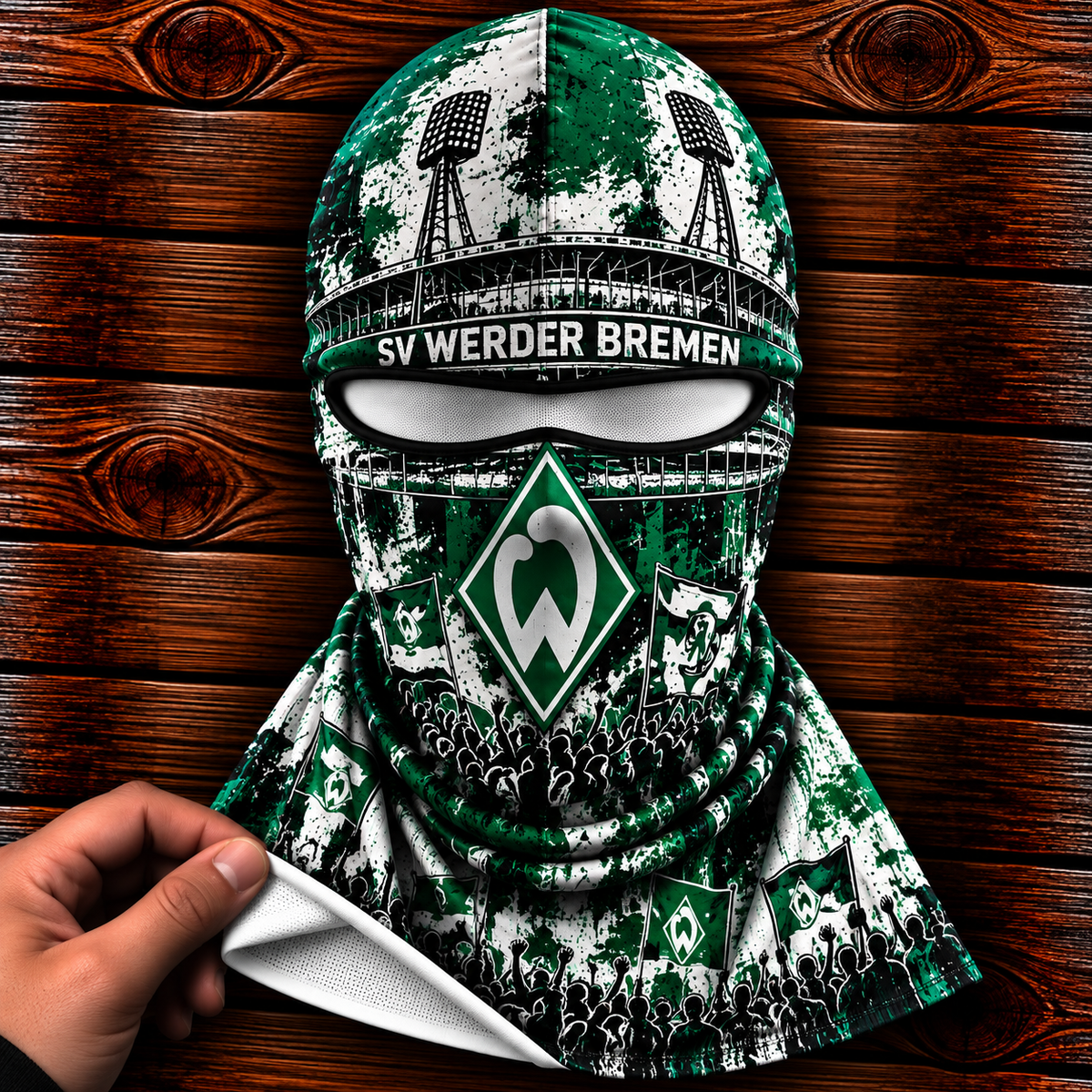 SV Werder Bremen Ultras Graffiti Balaclava – Fußball Fan Sturmhaube | Premium Streetwear Edition