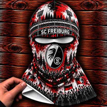 SC Freiburg Ultras Graffiti Balaclava – Fußball Fan Sturmhaube | Premium Streetwear Edition