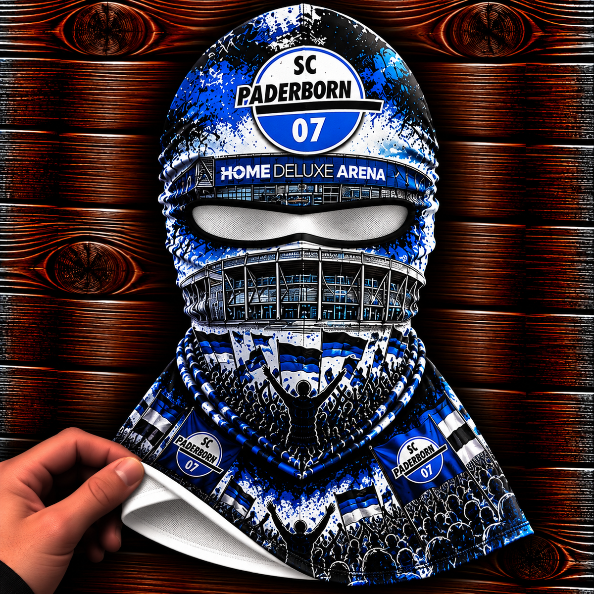 SC Paderborn 07 Ultras Graffiti Balaclava – Fußball Fan Sturmhaube | Premium Streetwear Edition
