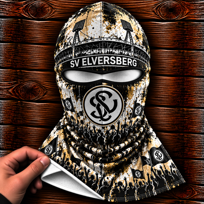 SV Elversberg Ultras Graffiti Balaclava – Fußball Fan Sturmhaube | Premium Streetwear Edition