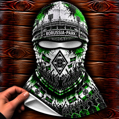 Borussia Mönchengladbach Ultras Graffiti Balaclava – Fußball Fan Sturmhaube | Premium Streetwear Edition