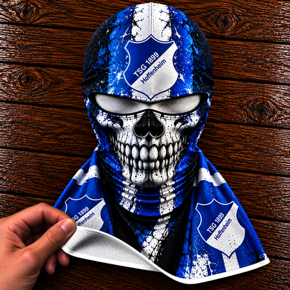 TSG Hoffenheim Horror Balaclava – Gruselige Fußball Fan Sturmhaube | Halloween Maske