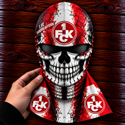 1. FC Kaiserslautern Horror Balaclava – Gruselige Fußball Fan Sturmhaube | Halloween Maske