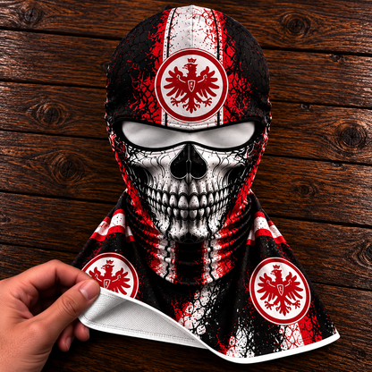 Eintracht Frankfurt Horror Balaclava – Gruselige Fußball Fan Sturmhaube | Halloween Maske