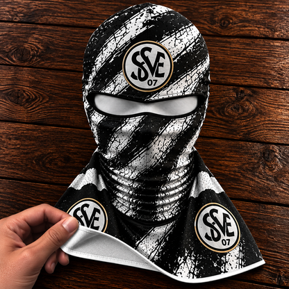 SV Elversberg Horror Balaclava – Gruselige Fußball Fan Sturmhaube | Halloween Maske