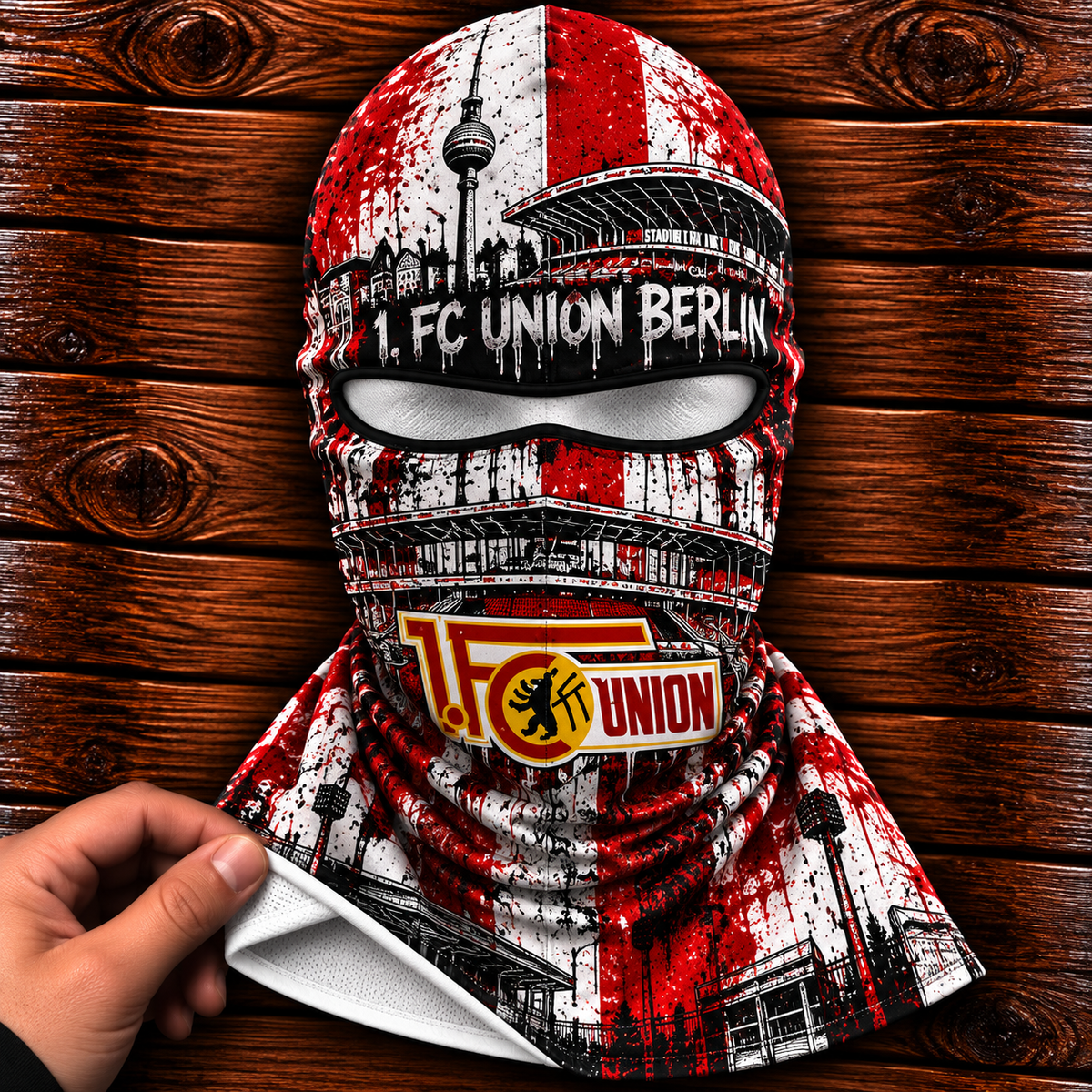 1. FC Union Berlin Ultras Graffiti Balaclava – Fußball Fan Sturmhaube | Premium Streetwear Edition