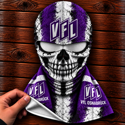 VfL Osnabrück Horror Balaclava – Gruselige Fußball Fan Sturmhaube | Halloween Maske