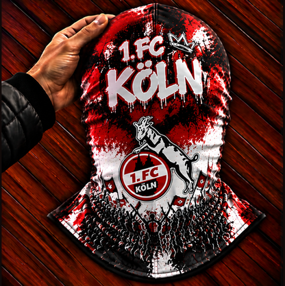 1. FC Köln Ultras Graffiti Balaclava – Fußball Fan Sturmhaube | Premium Streetwear Edition