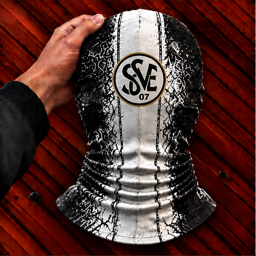 SV Elversberg Horror Balaclava – Gruselige Fußball Fan Sturmhaube | Halloween Maske