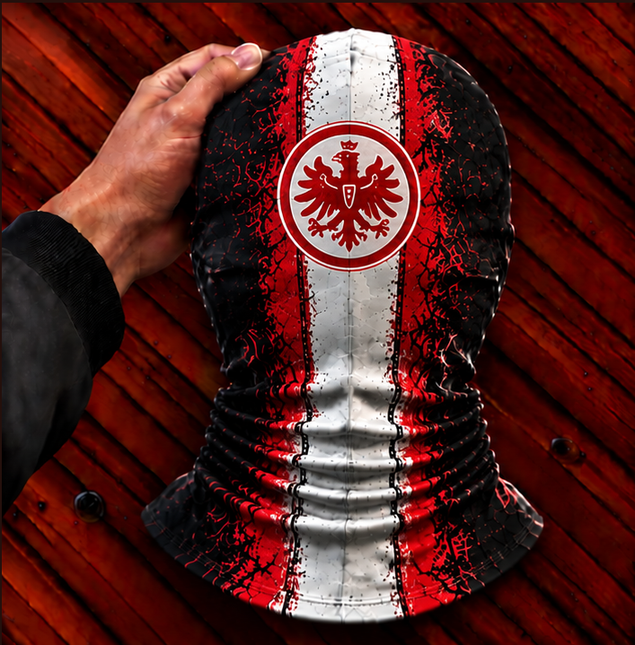 Eintracht Frankfurt Horror Balaclava – Gruselige Fußball Fan Sturmhaube | Halloween Maske