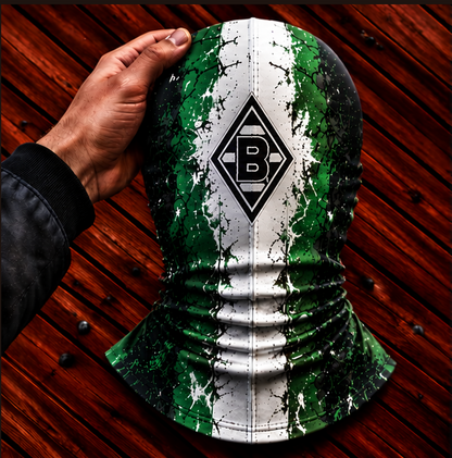 Borussia Mönchengladbach Horror Balaclava – Gruselige Fußball Fan Sturmhaube | Halloween Maske