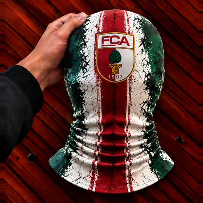 FC Augsburg Horror Balaclava – Gruselige Fußball Fan Sturmhaube | Halloween Maske