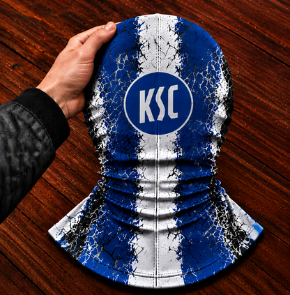 Karlsruher SC Horror Balaclava – Gruselige Fußball Fan Sturmhaube | Halloween Maske