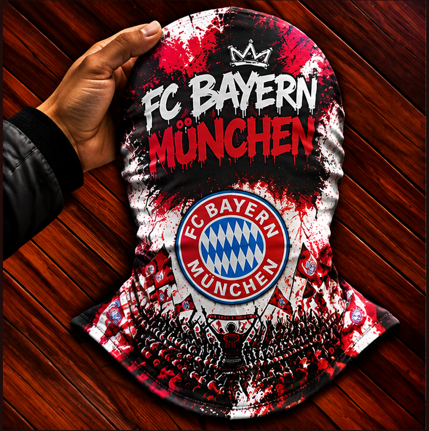 FC Bayern München Ultras Graffiti Balaclava – Fußball Fan Sturmhaube | Premium Streetwear Edition