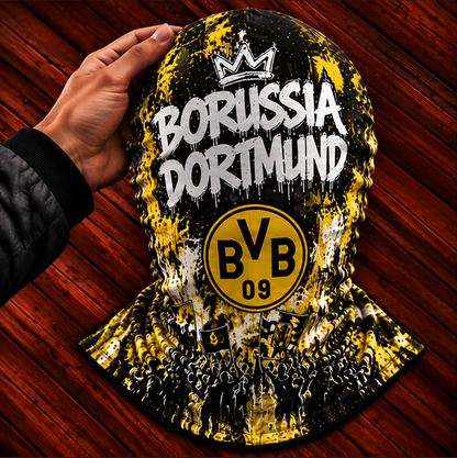 Borussia Dortmund Ultras Graffiti Balaclava – Fußball Fan Sturmhaube | Premium Streetwear Edition