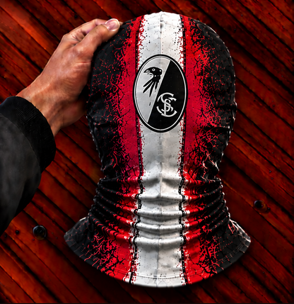 SC Freiburg Horror Balaclava – Gruselige Fußball Fan Sturmhaube | Halloween Maske