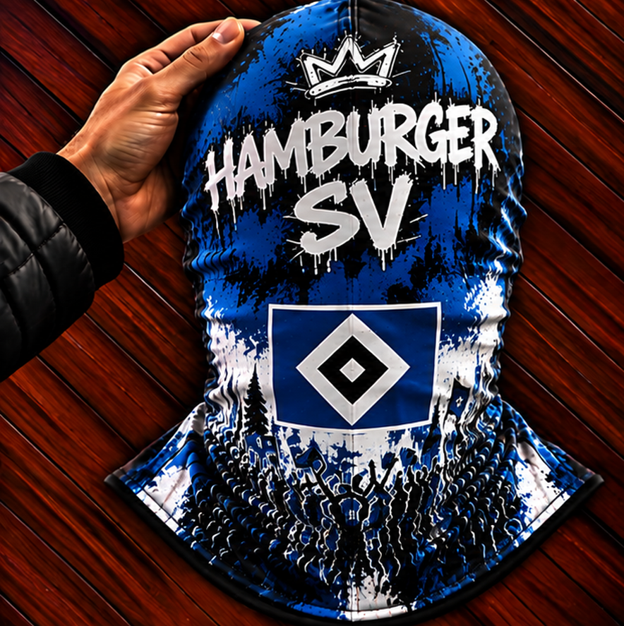 Hamburger SV Ultras Graffiti Balaclava – Fußball Fan Sturmhaube | Premium Streetwear Edition
