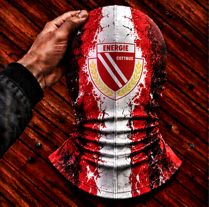 Energie Cottbus Horror Balaclava – Gruselige Fußball Fan Sturmhaube | Halloween Maske