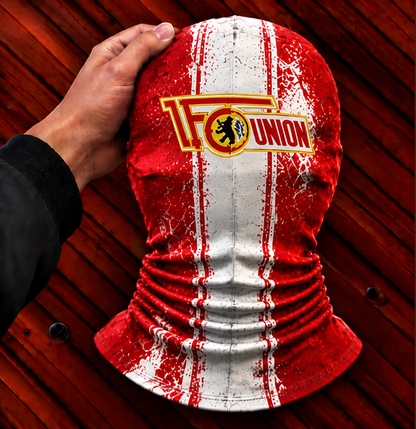 1. FC Union Berlin Horror Balaclava – Gruselige Fußball Fan Sturmhaube | Halloween Maske