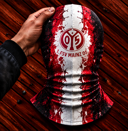 1. FSV Mainz 05 Horror Balaclava – Gruselige Fußball Fan Sturmhaube | Halloween Maske