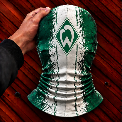 SV Werder Bremen Horror Balaclava – Gruselige Fußball Fan Sturmhaube | Halloween Maske