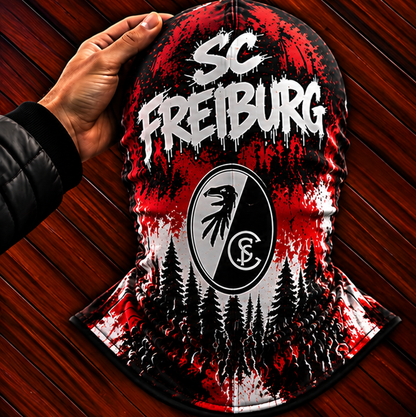 SC Freiburg Ultras Graffiti Balaclava – Fußball Fan Sturmhaube | Premium Streetwear Edition