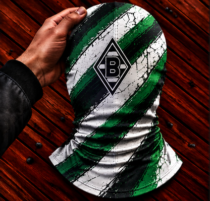 Borussia Mönchengladbach Horror Balaclava – Gruselige Fußball Fan Sturmhaube | Halloween Maske