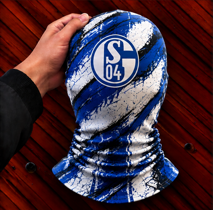 FC Schalke 04 Horror Balaclava – Gruselige Fußball Fan Sturmhaube | Halloween Maske