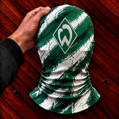 SV Werder Bremen Horror Balaclava – Gruselige Fußball Fan Sturmhaube | Halloween Maske
