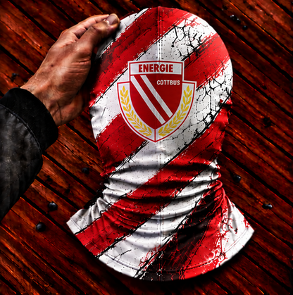 Energie Cottbus Horror Balaclava – Gruselige Fußball Fan Sturmhaube | Halloween Maske