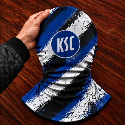 Karlsruher SC Horror Balaclava – Gruselige Fußball Fan Sturmhaube | Halloween Maske